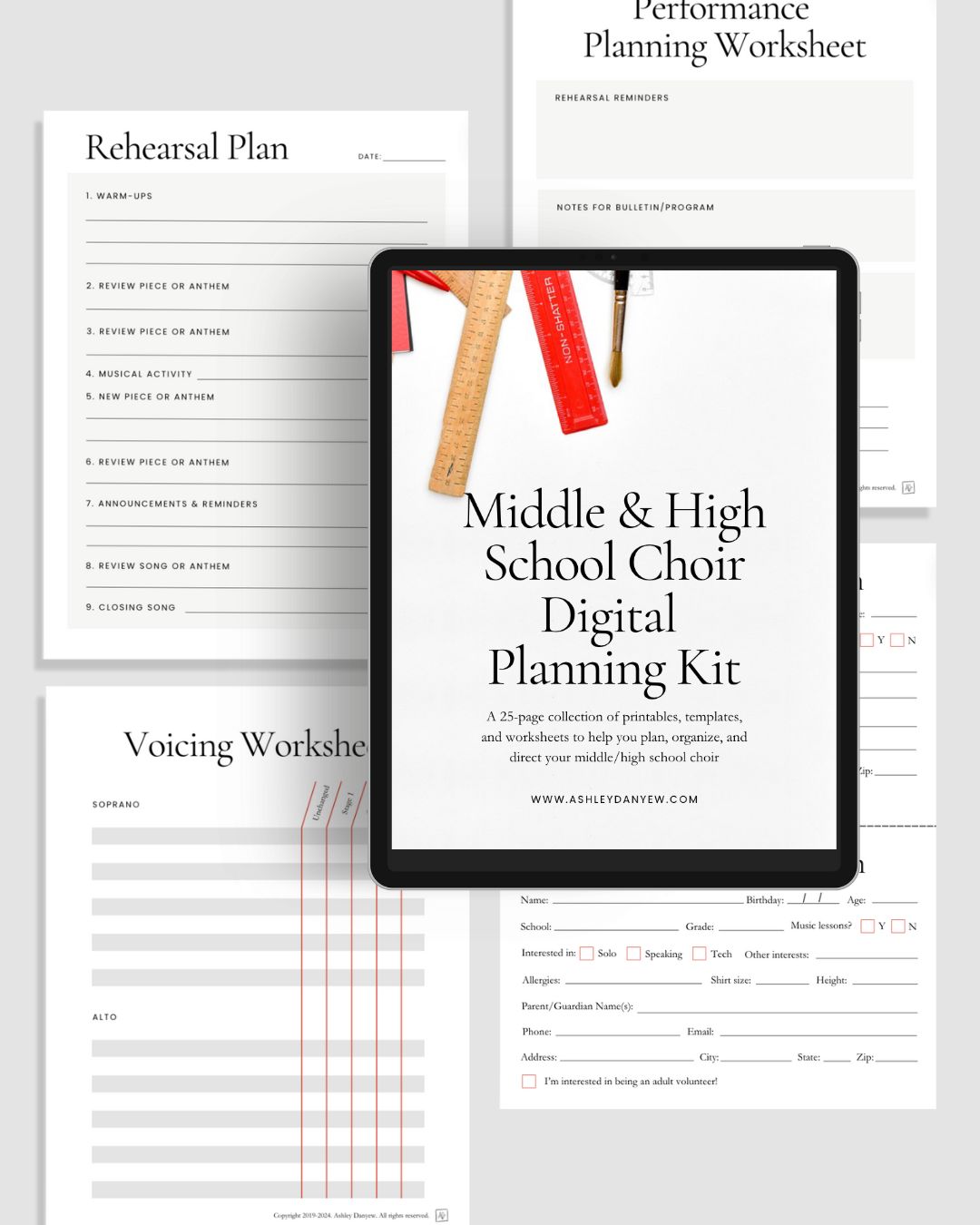 Middle & High School Choir Digital Planning Kit
